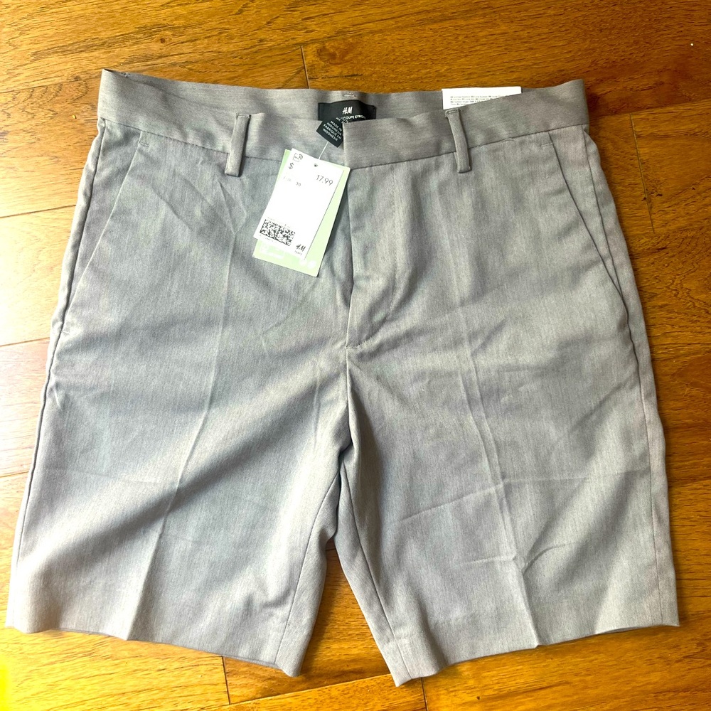 New H&M grey shorts